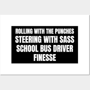 School Bus Driver finesse Posters and Art